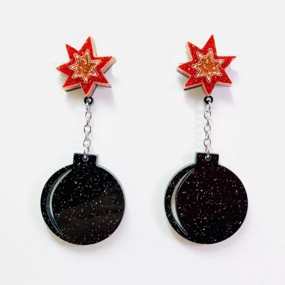You're the Bomb statement earrings